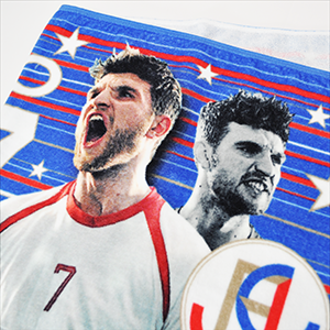 フルカラー染料ベタプリントタオル