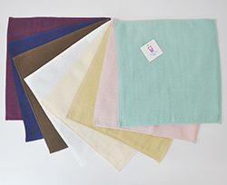 YU25㎝ガーゼ＆パイルミニハンカチ